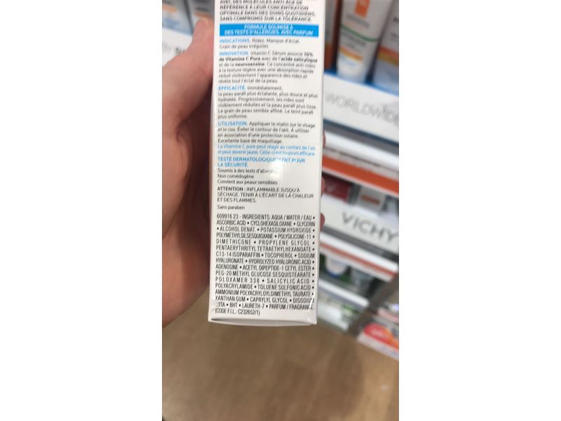 La Roche-Posay Pure Serum, Vitamin C10, 1 fl oz/30 mL