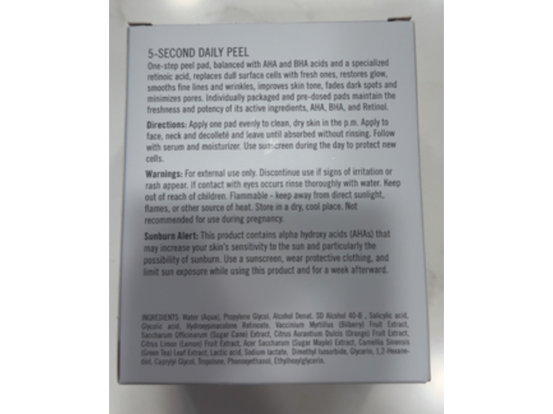 Neova PreJuvenation 5-Second Daily Peel, 30 Pre-Dosed Pads