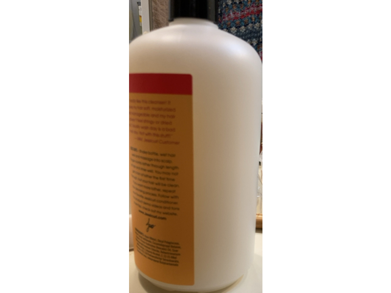 Jessicurl Hair Cleansing Cream Mild & Moisturizing Shampoo, No-Fragrance, 32 fl oz/ 946 mL