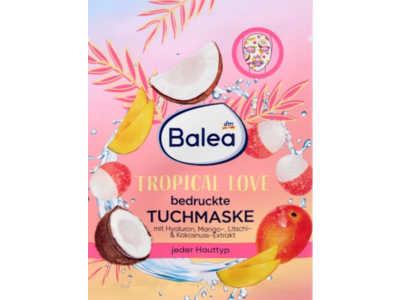 Dm Balea Tropical Love Fruit Sheet Mask, 1 Sheet
