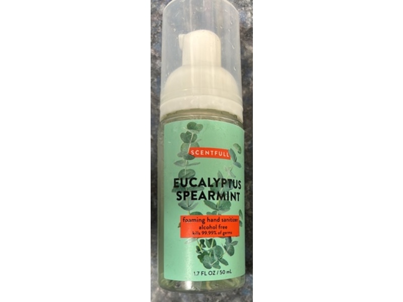 Scentfull Foaming Hand Sanitizer, Eucalyptus Spearmint, 1.7 fl oz/50 mL
