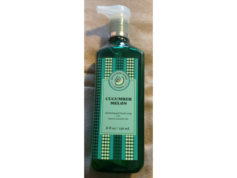 Bath & Body Works Cleansing Gel Hand Soap, Cucumber Melon, 8 fl oz/236 mL