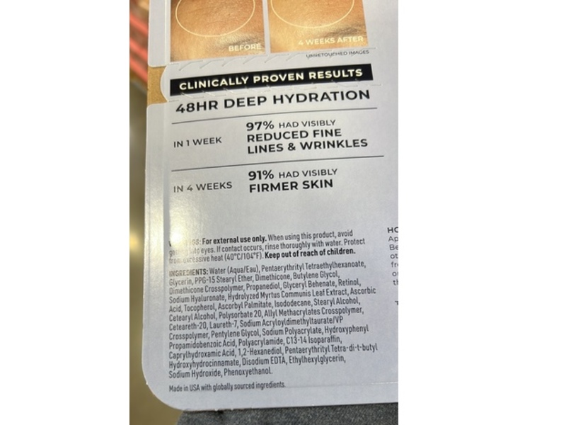 Roc Retinol Correxion Line Smoothing Max Hydration Cream, 3.4 oz + 1.7 oz, Pack Of 2