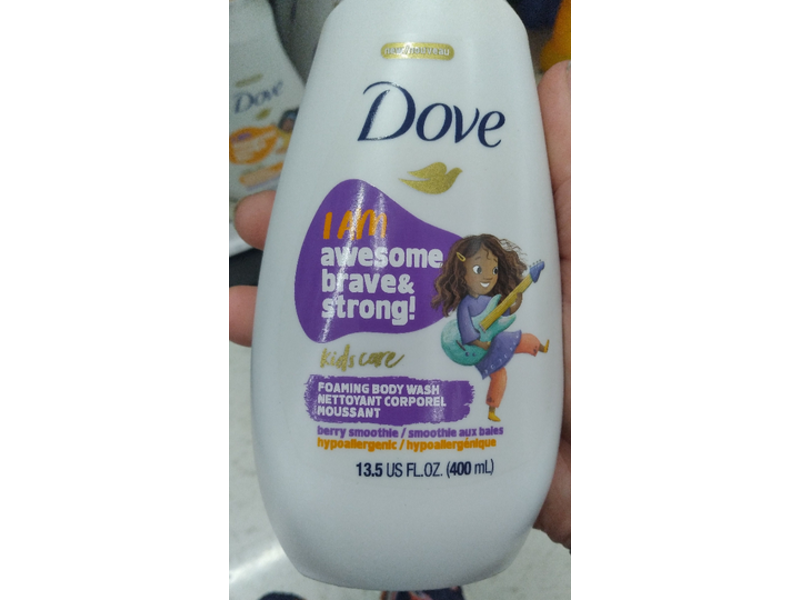 Dove Kids Care Foaming Body Wash, Berry Smoothie, 13.5 fl oz/400 mL