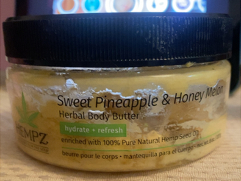 Hempz Herbal Body Butter, Sweet Pineapple & Honey Melon, 8 oz/227 g