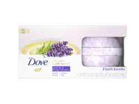 Dove Milk Swirls Bath Bombs, Lavender & Honey Macaron, 2.8 oz/79 g, Pack Of 2 - thumbnail 1