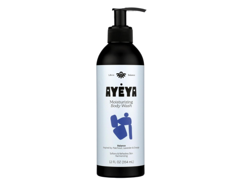 Ayeya Moisturizing Body Wash, Patchouli, Lavender & Orange, 12 fl oz/354 mL