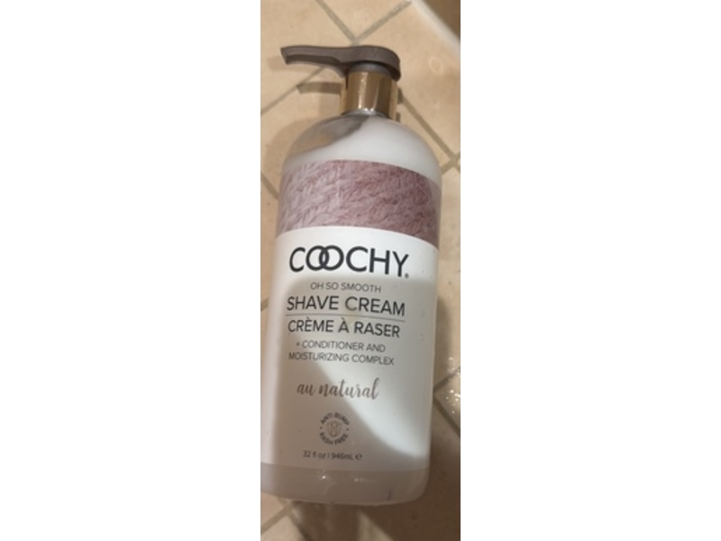 Coochy Shave Cream, Au Natural, 32 fl oz/946 mL