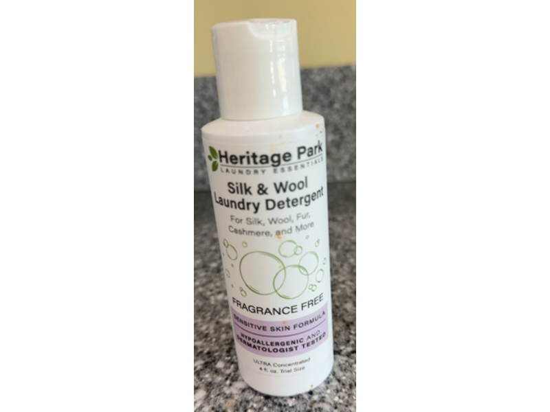 Heritage Park Silk & Wool Laundry Detergent, Fragrance Free, 4 fl oz/120 mL