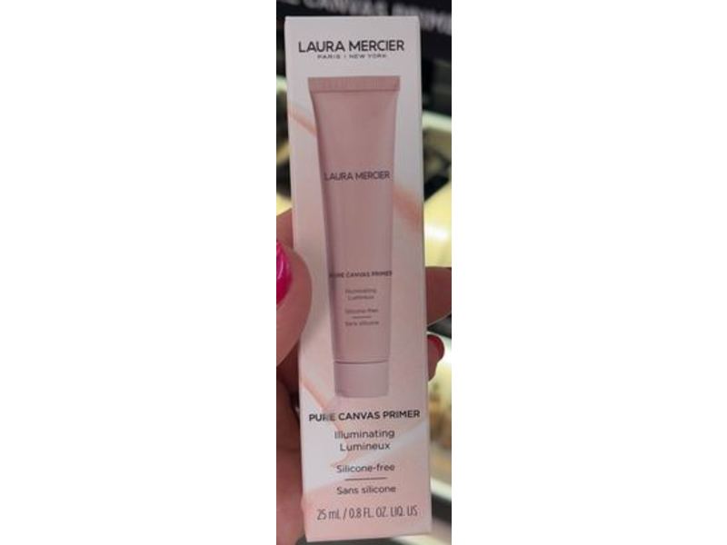Laura Mercier Illuminating Pure Canvas Face Primer, Silicone-Free, 0.8 fl oz/25 mL