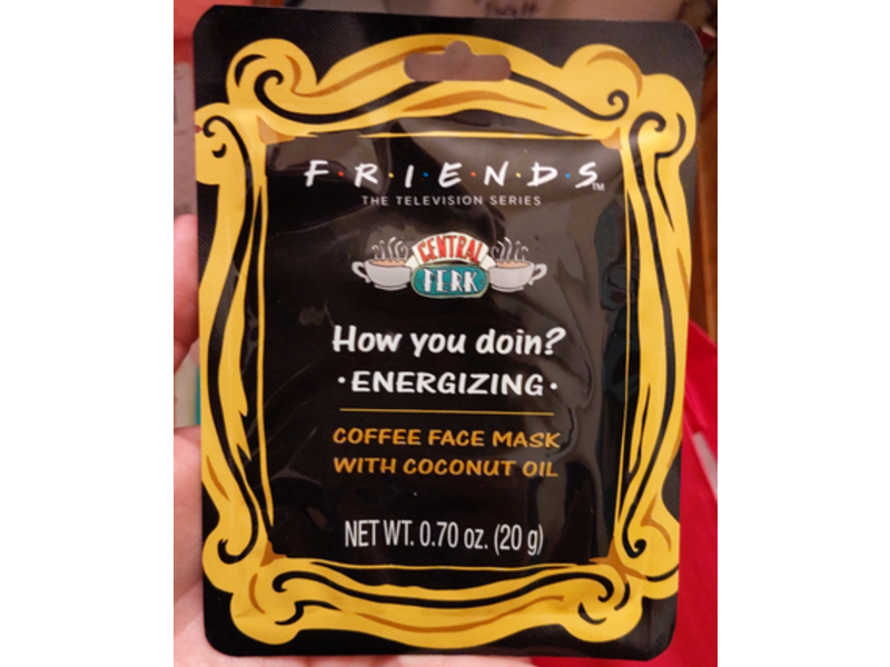 Friends Central Perk How You Doin? Energizing Coffee Face Mask, Coconut Oil, 0.70 oz/20 g