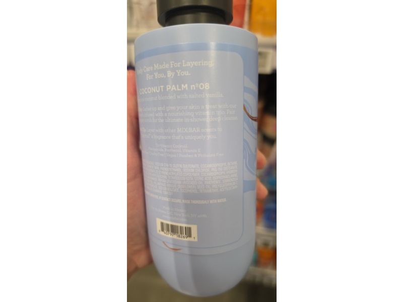 Mix:Bar Creamy Body Wash, Coconut Palm, 16 fl oz/473 mL