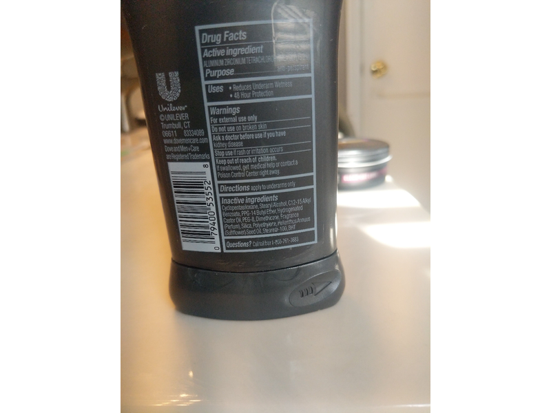 Dove Men+Care Deodorant Stick, Cool Fresh, 2.7 oz/76 g