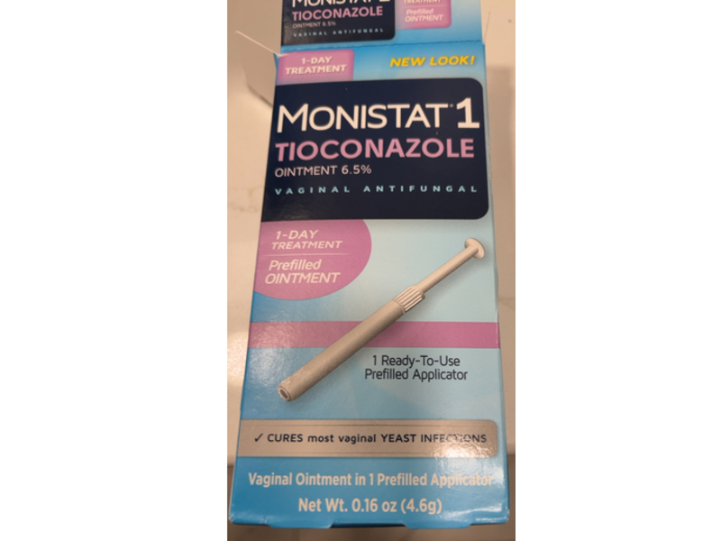 Monistat 1 Tioconazole Vaginal Antifungal Prefilled Ointment, 0.16 oz/4.6 g