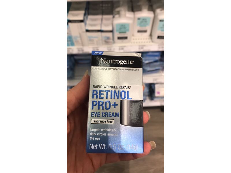 Neutrogena Rapid Wrinkle Repair Retinol Pro+Eye Cream, Fragrance free, 0.5 oz/14 g