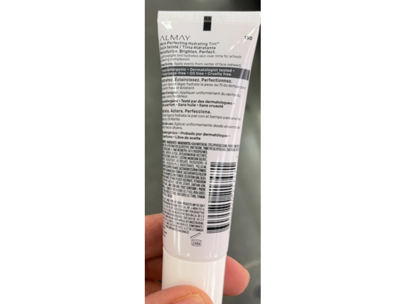 Almay Skin Perfecting Hydrating Tint, 130 Sand, 0.94 fl oz/28 mL