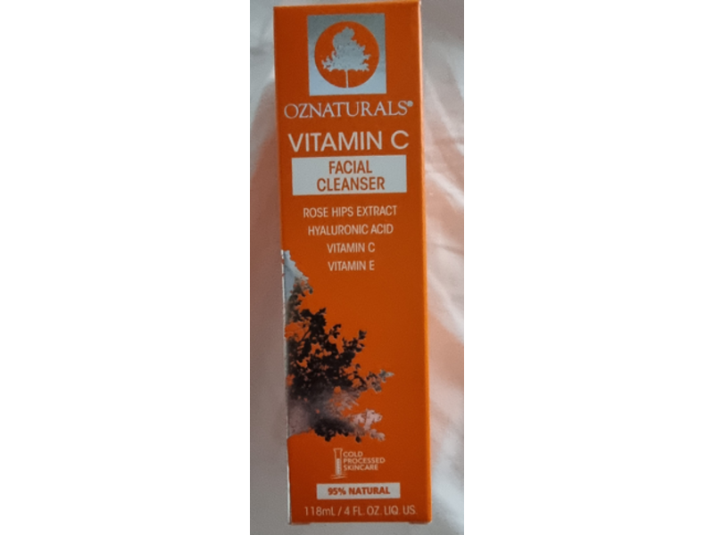 OZ Naturals Facial Cleanser, Vitamin C, 4 fl oz/118 mL