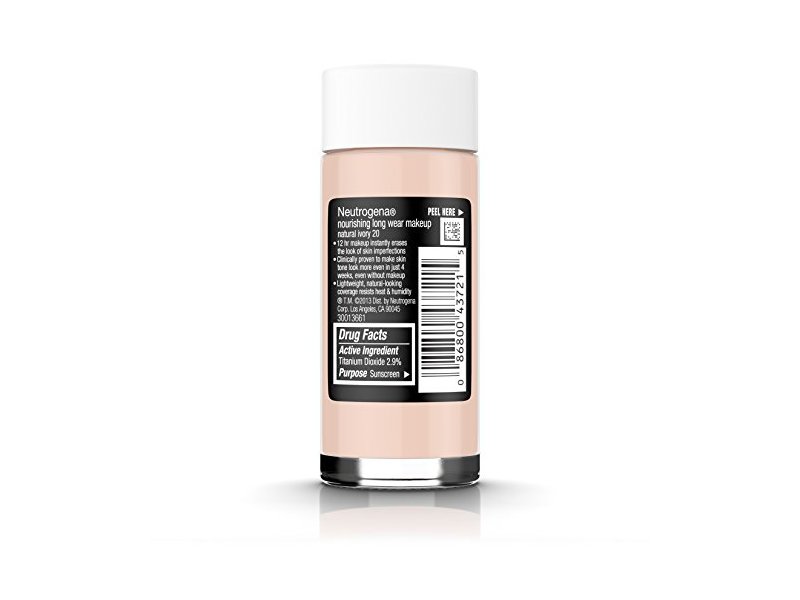 Neutrogena Nourishing Long Wear Makeup, Natural Ivory 20, 1 oz