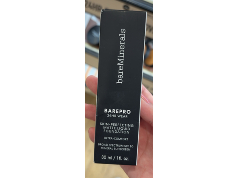 BareMinerals Barepro Skin Perfecting Matte Liquid Foundation, SPF 20 Fair 10 Neutral, 1 fl oz/30 mL