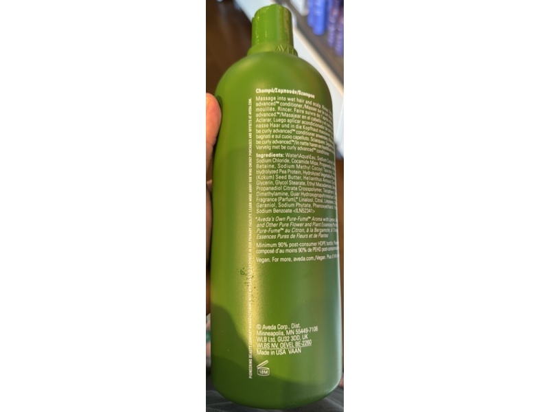 Aveda Be Curly Advanced Shampoo, 33.8 fl oz/ 1 L