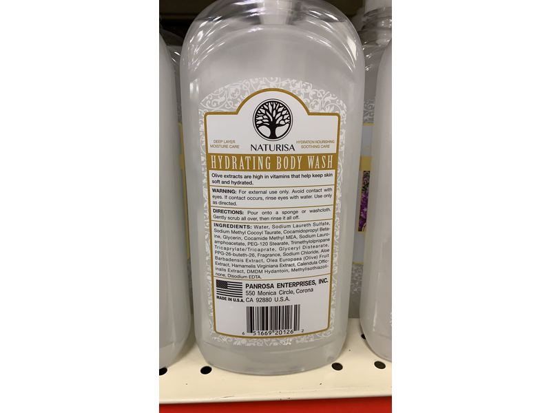 Naturisa Collections Hydrating Body Wash, Olive, 24 fl oz/710 mL