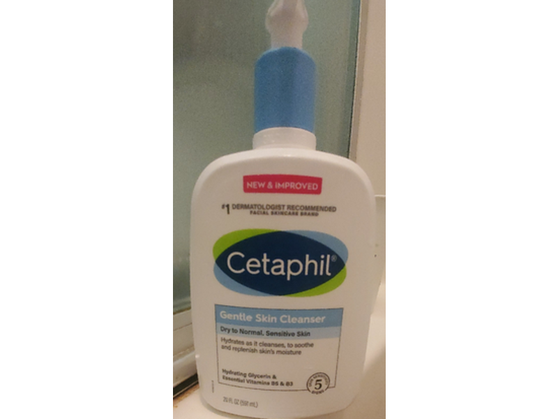 Cetaphil Gentle Skin Cleanser, Dry to Normal, Sensitive Skin, 20 fl oz/ 591 mL