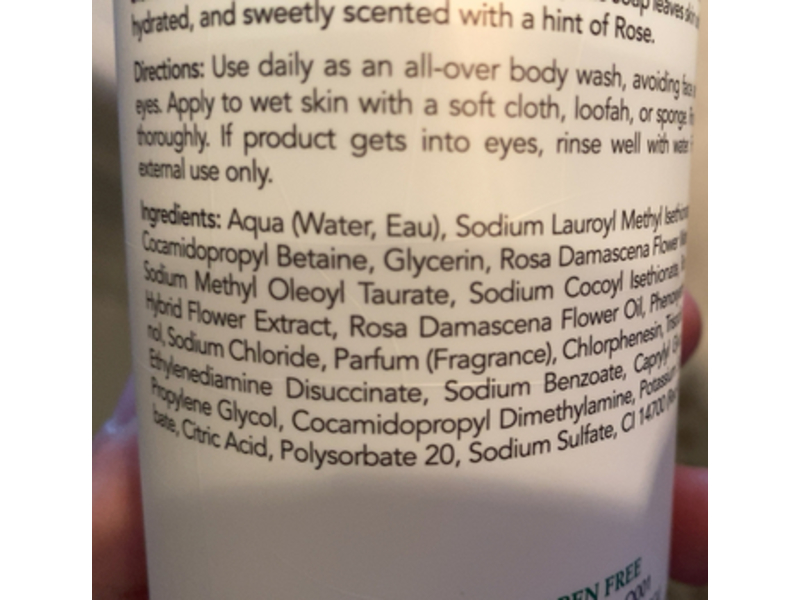 Mario Badescu Skin Care Body Soap, Rose, 16 fl oz/472 mL