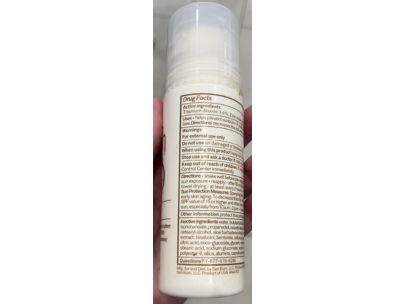 Sun Bum Mineral Sunscreen Roll - On Lotion, SPF 50, 3 fl oz/88 mL