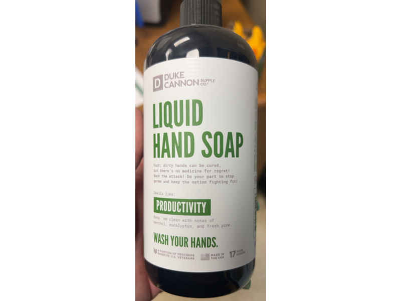 Duke Cannon Liquid Hand Soap, Productivity, 17 fl oz
