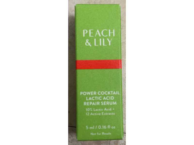 Peach & Lily Power Cocktail Lactic Acid Repair Serum, 0.16 fl oz/5 mL