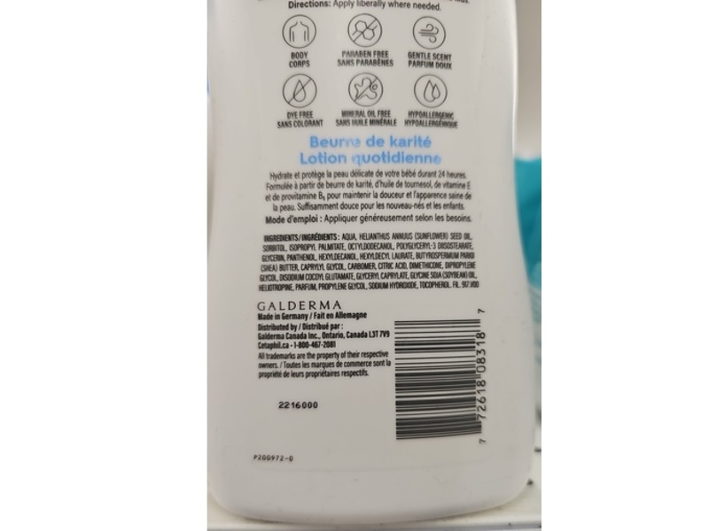 Cetaphil Baby Daily Lotion, Shea Butter, 400 mL