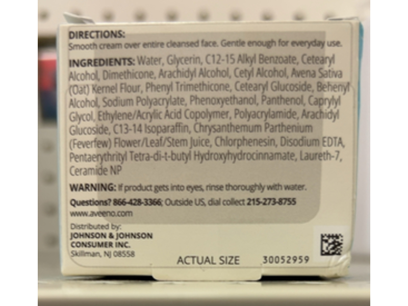 Aveeno Calm + Restore Redness Relief Moisturizing Cream, 1.7 oz/78 g