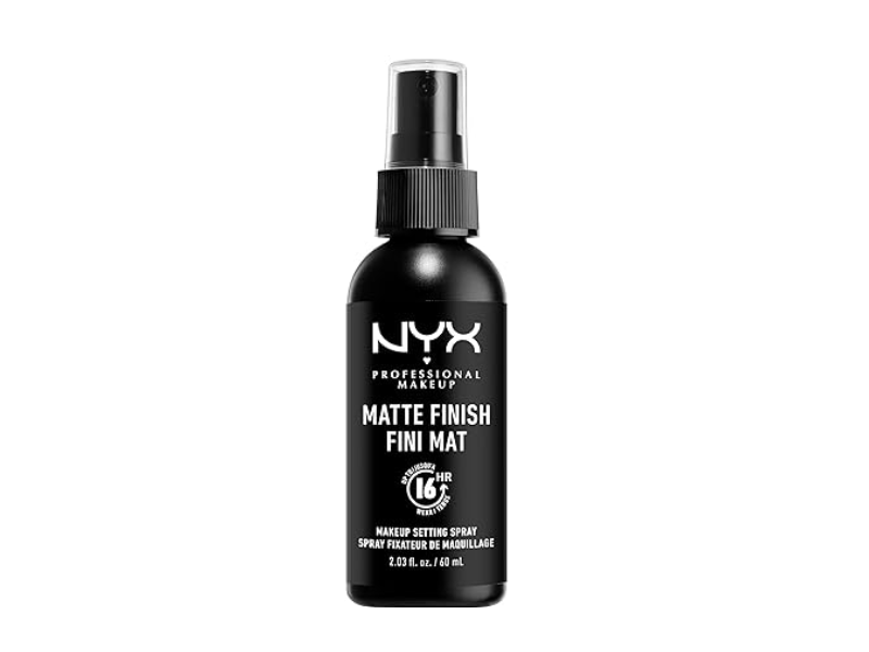 NYX Matte Finish Fini Mat Makeup Setting Spray, 2.03 fl oz/60 mL