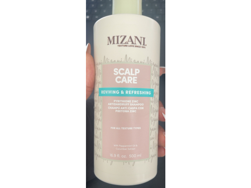 Mizani Scalp Care Anti Dandruff Shampoo, Peppermint Oil & Cucumber Extract, 16.9 fl oz/500 mL
