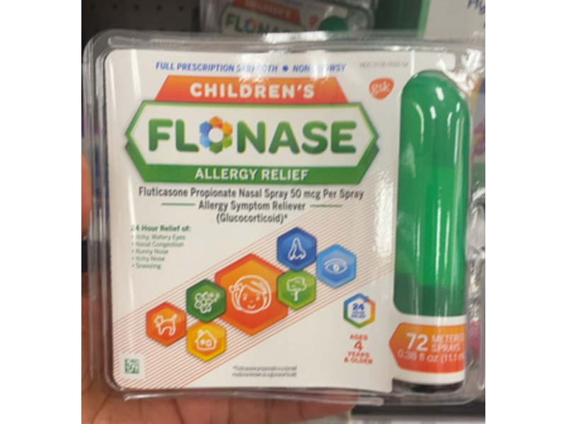 Flonase Children’s Allergy Relief Nasal Spray, 0.38 fl oz/11.1 mL