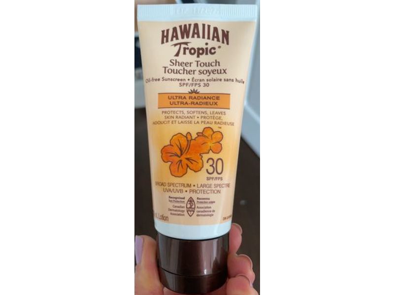 Hawaiian Tropic Sheer Touch Ultra Radiance Oil - Free Sunscreen Lotion, SPF 30, 90 mL