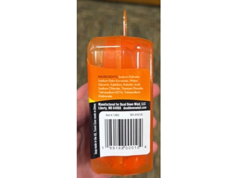 Dead Down Wind Hunt Undetected Bar Soap & Travel Case, Unscented, 4.5 oz/127 g