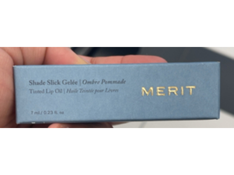 Merit Shade Slick Tinted Lip Oil, Mapleton, 0.23 fl oz/7 mL