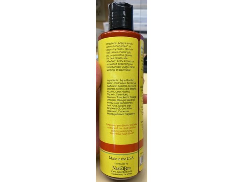 The Naked Bee After San Hand Rescue Lotion, Orange Blossom Honey, 8 oz/237 mL