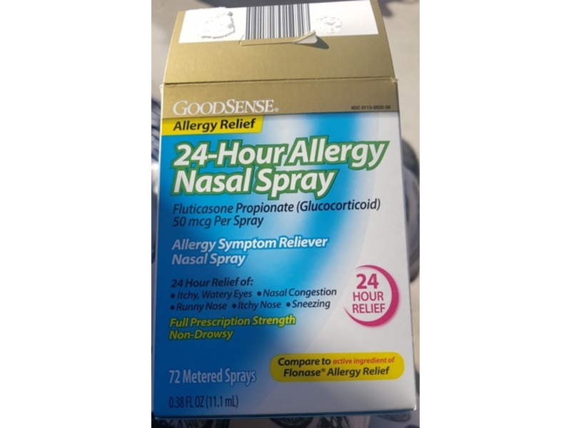 GoodSense 24-Hour Allergy Relief Nasal Spray,0.38 fl oz/11.1 mL, 72 Count