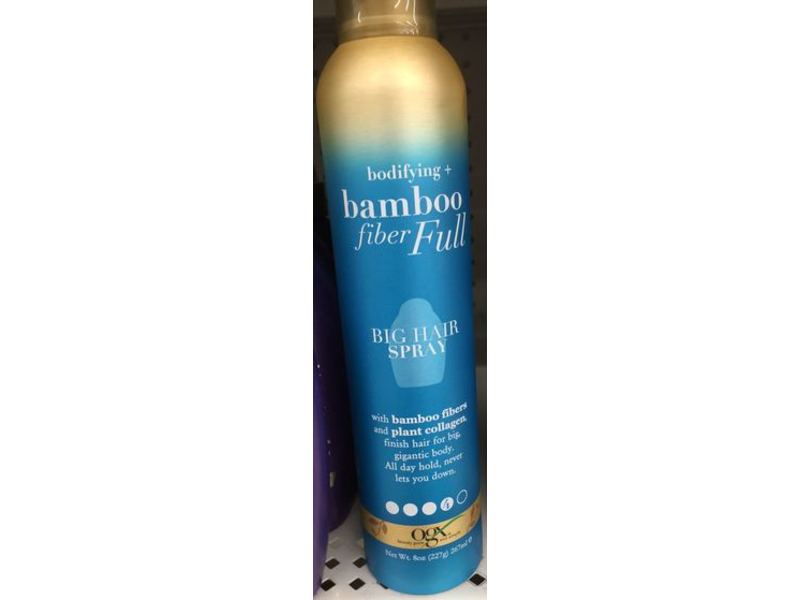 Ogx Bodifying + Bamboo Fiber Full Big Hair Spray, 8 oz/267 mL