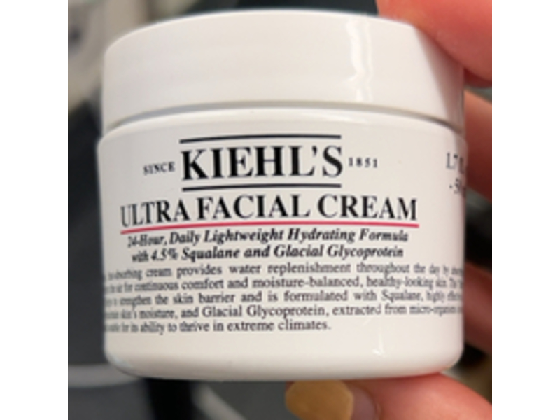 Kiehl'S Ultra Facial Cream, 4.5% Squalane & Glacial Glycoprotein, 1.7 fl oz/50 mL