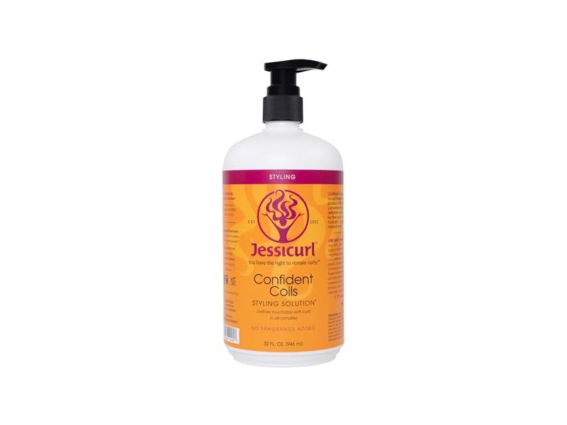 Jessicurl Confident Coils Styling Solution, No Fragrance Added, 32 fl oz/946 mL