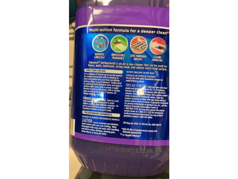 Fabuloso Antibacterial Multi-Purpose Cleaner, Lavender, 48 fl oz/1.41 L