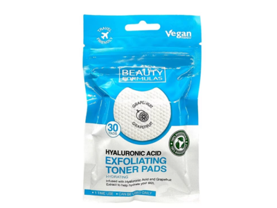 Beauty Formulas Exfoliating Toner Pads, 30 Count