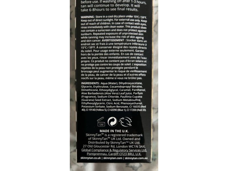 Skinny Tan1 Hour Express Self-Tanning Mousse,5.07 fl oz/150 mL