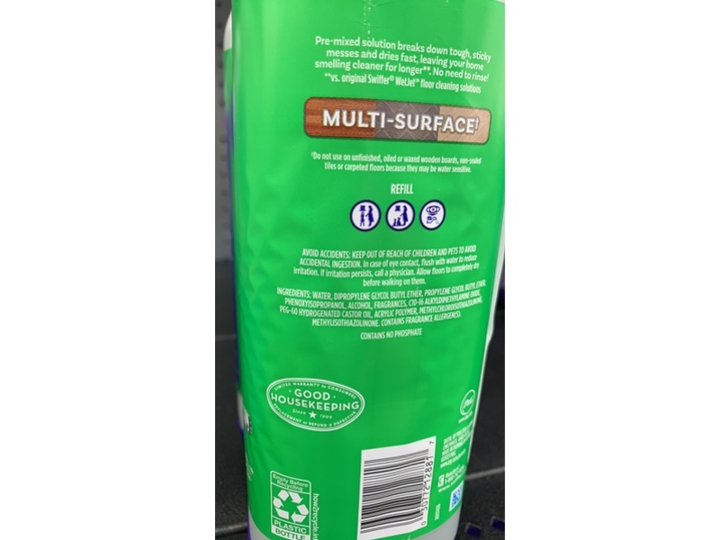 Swiffer Power Mop Floor Cleaner, Gain Scent, 25.3 fl oz/750 mL