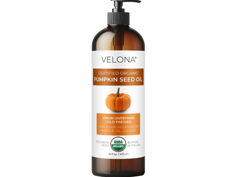 Velona Certified Organic Cold Pressed Oil, Pumpkin Seed, 8 fl oz/237 mL