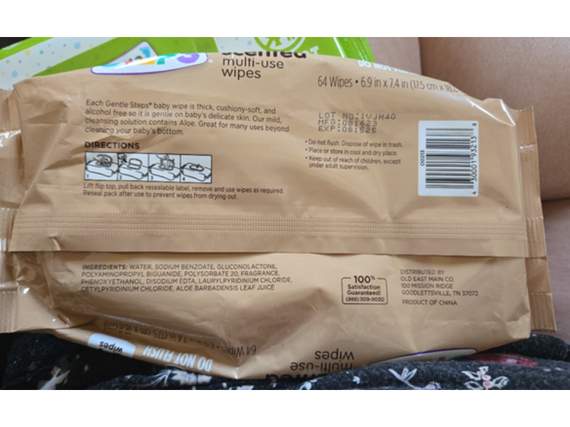 Gentle Steps Multi - Use Baby Wipes, Coconut Scented, 64 Count