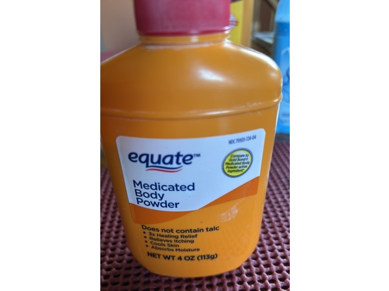Equate Medicated Body Powder, 4 oz/113 g